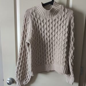 Gentle Fawn Textured Knit Sweater - Cream